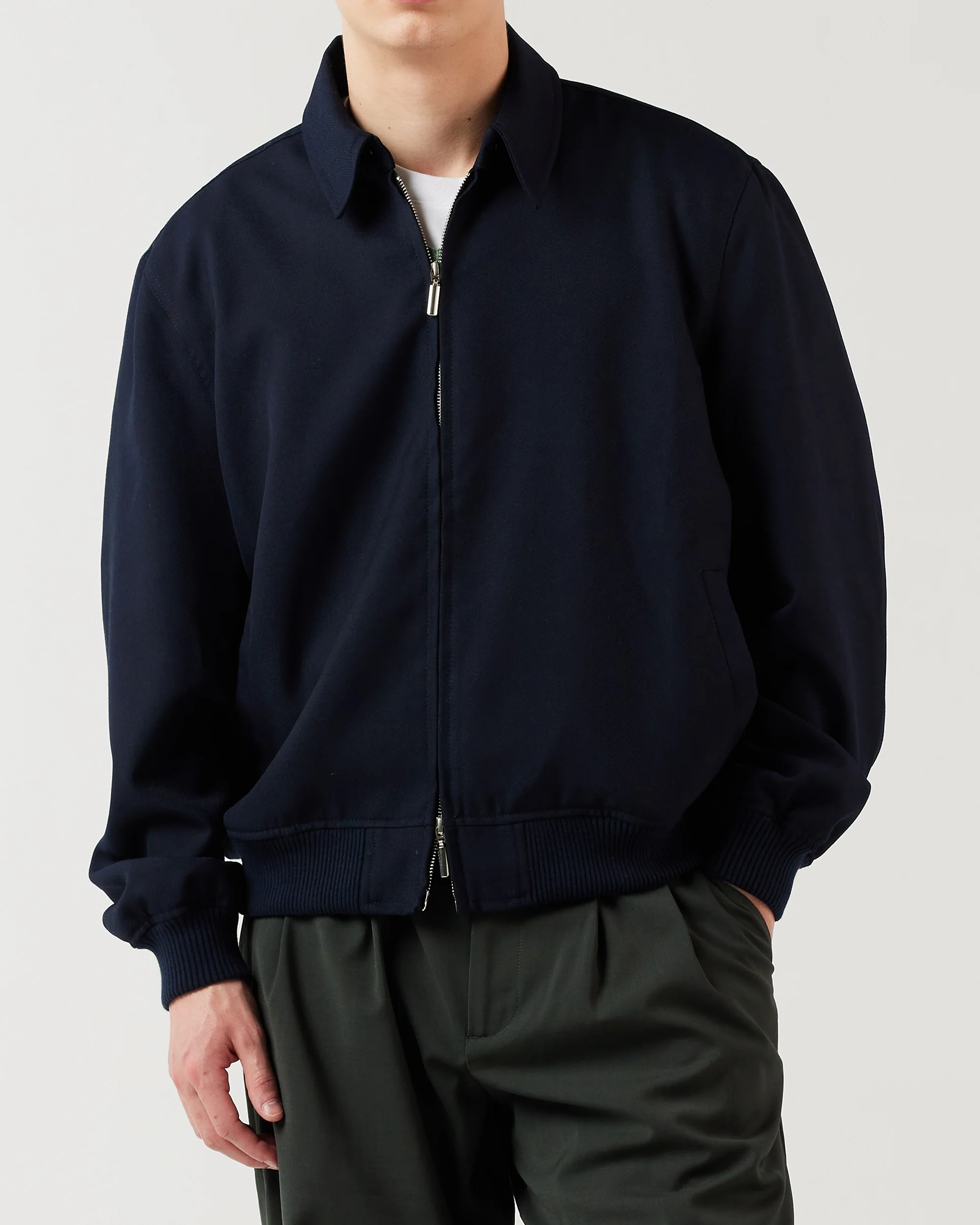Blouson Jacket - Navy Blue - Image 3