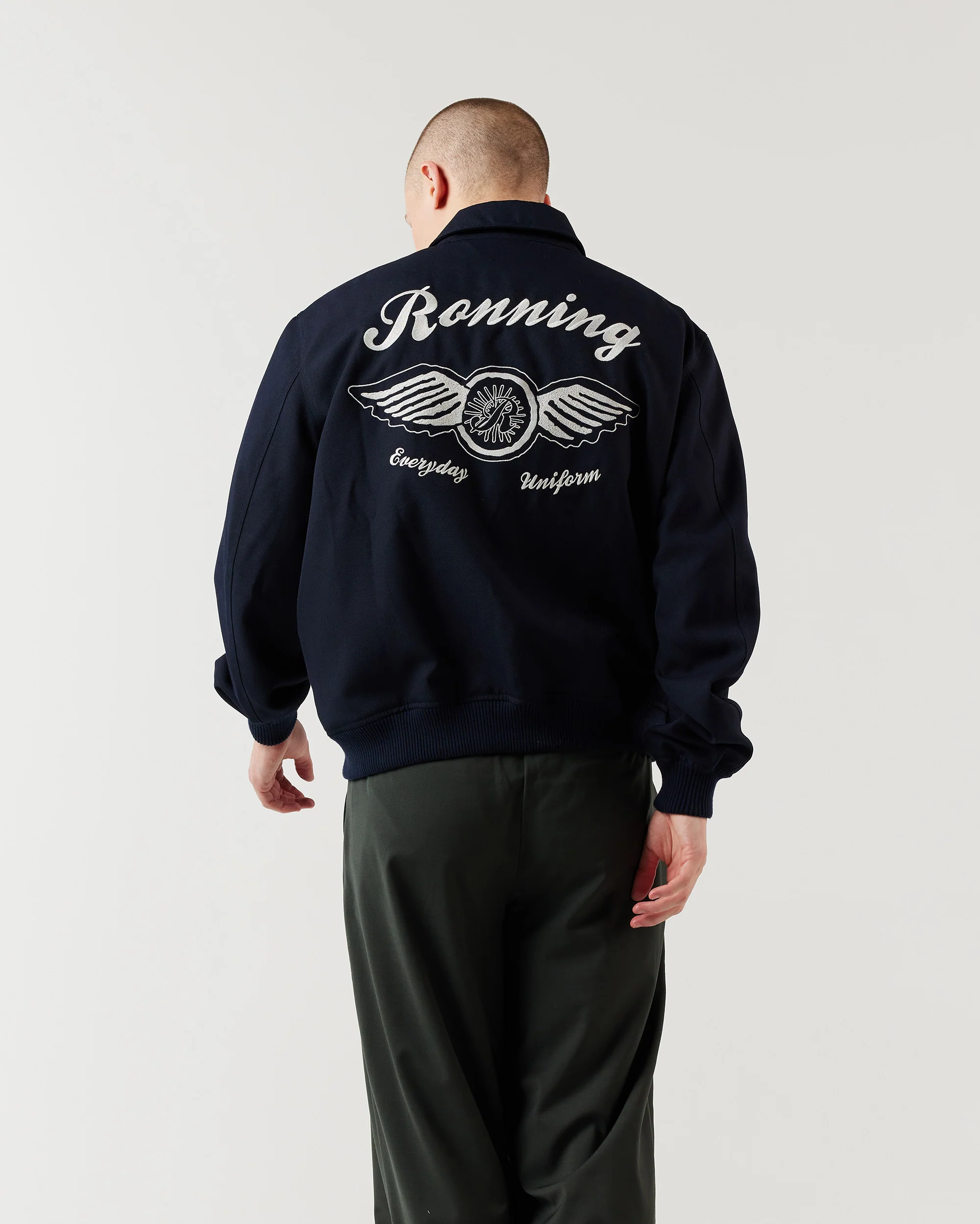 Blouson Jacket - Navy Blue - Image 6