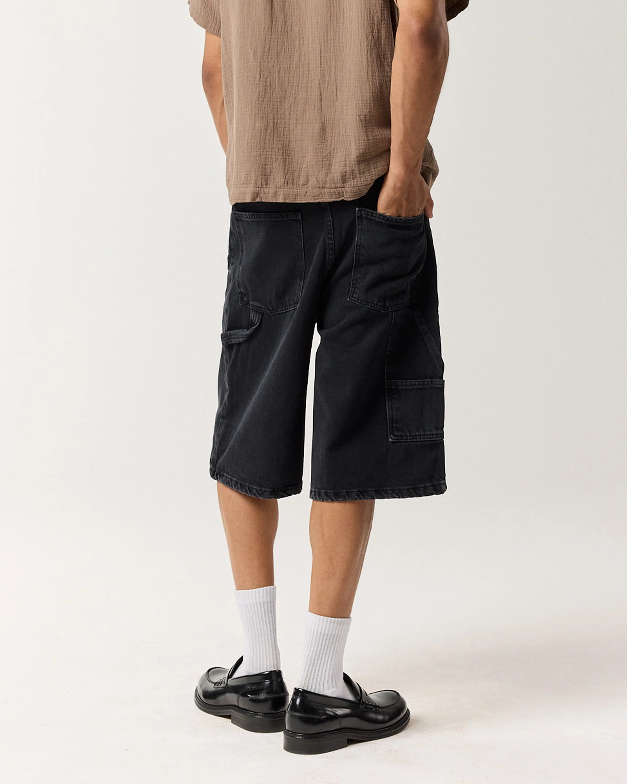 Carpenter Short - Washed Black - Image 5