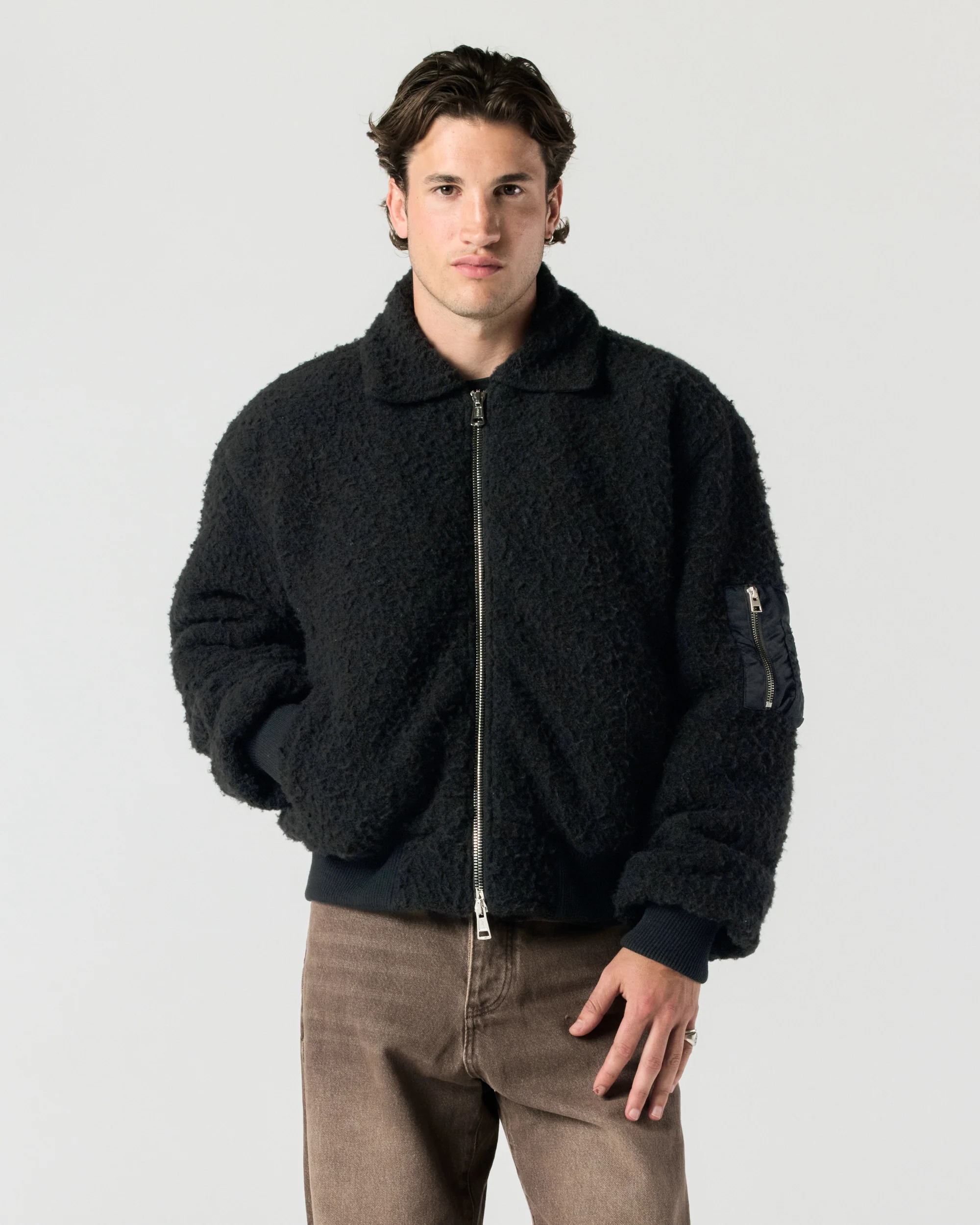 Casentino Bomber Jacket - Black