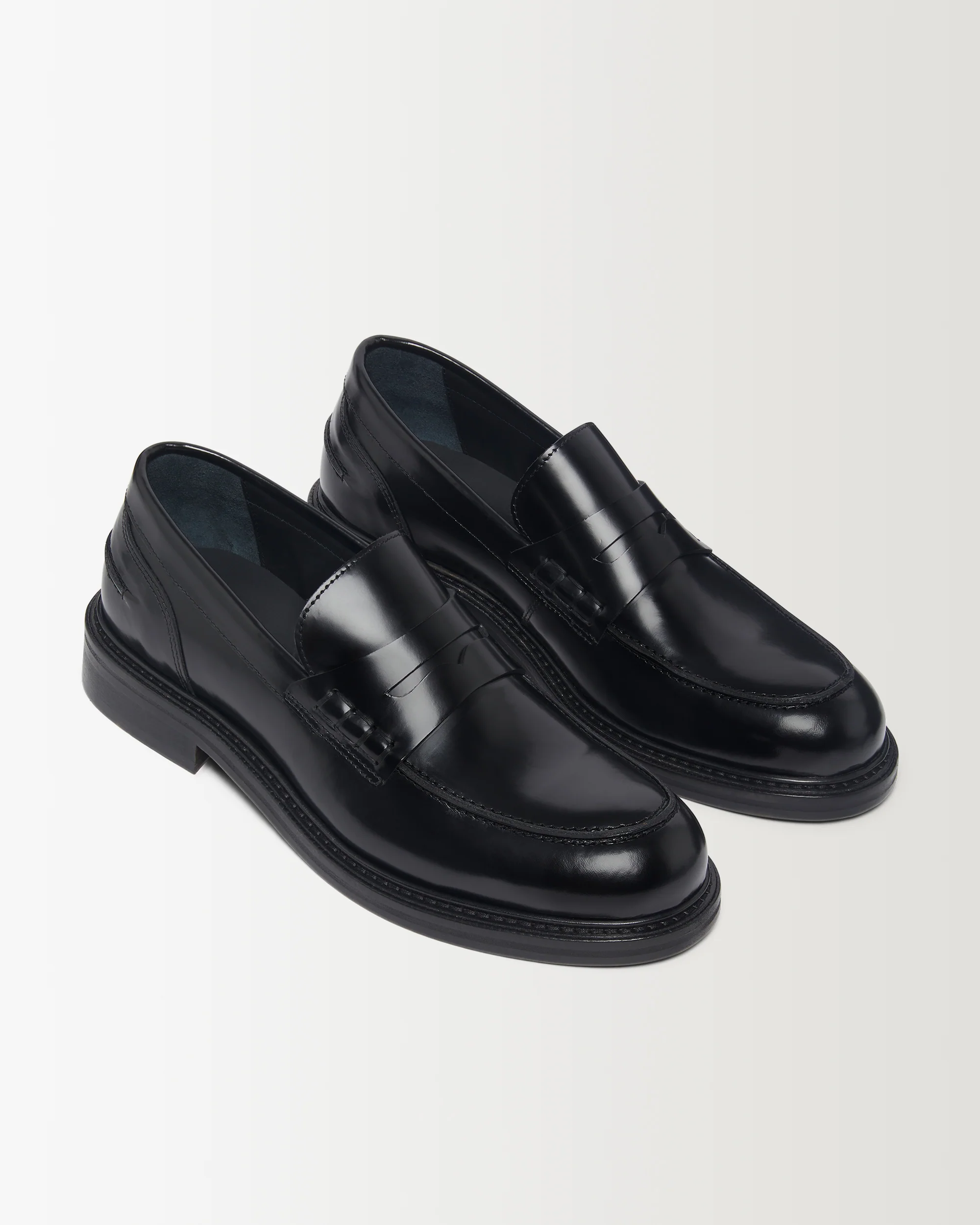 City Loafer - Black Hi-Shine Leather - Image 3