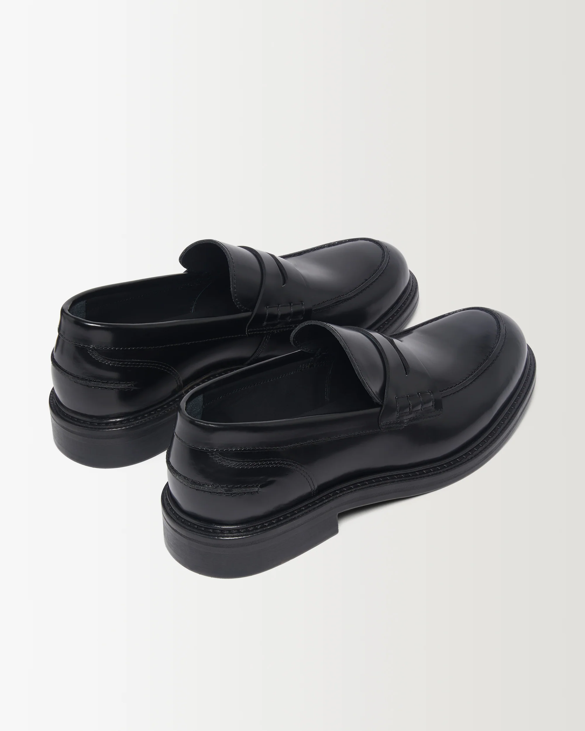 City Loafer - Black Hi-Shine Leather - Image 4