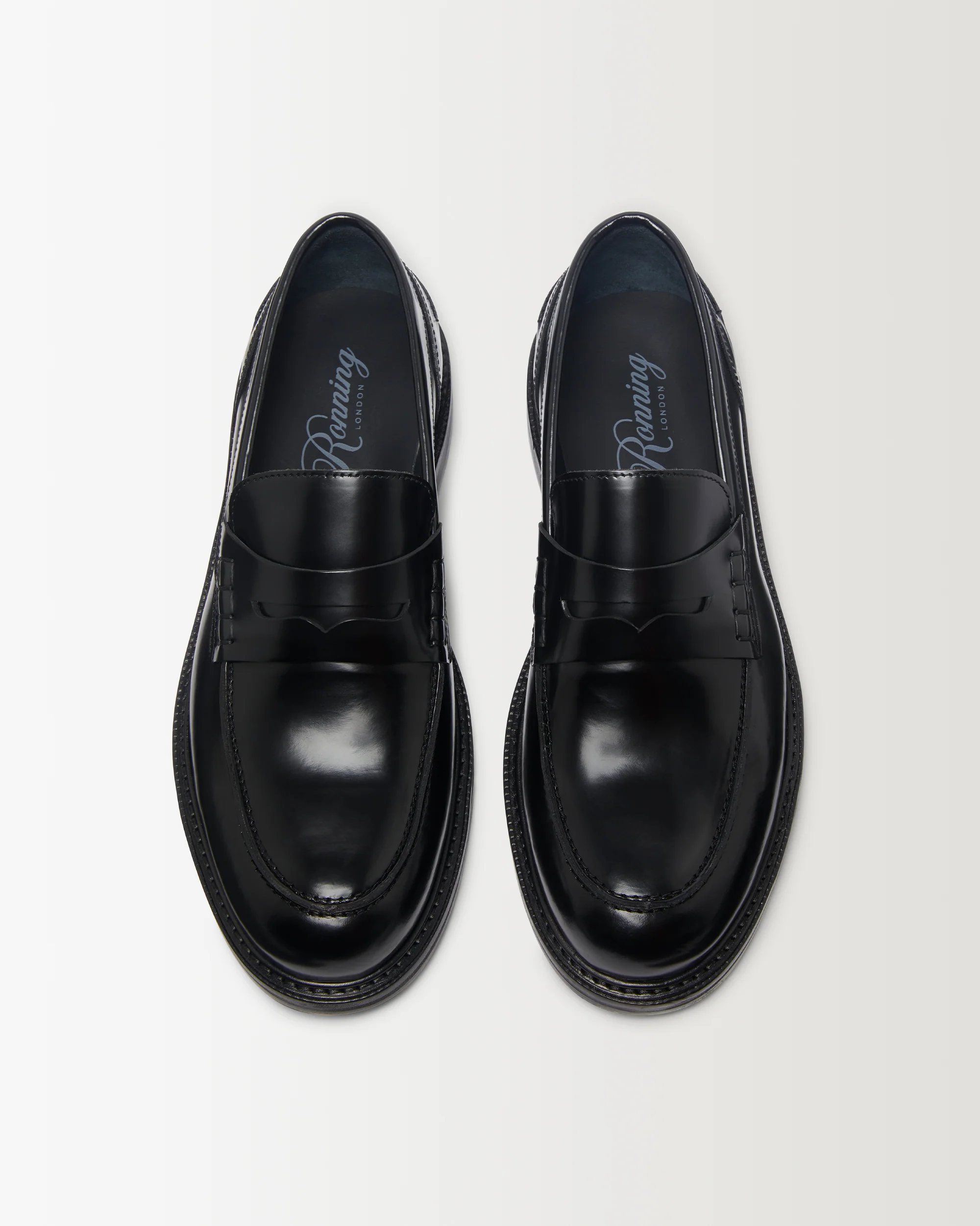 City Loafer - Black Hi-Shine Leather - Image 5
