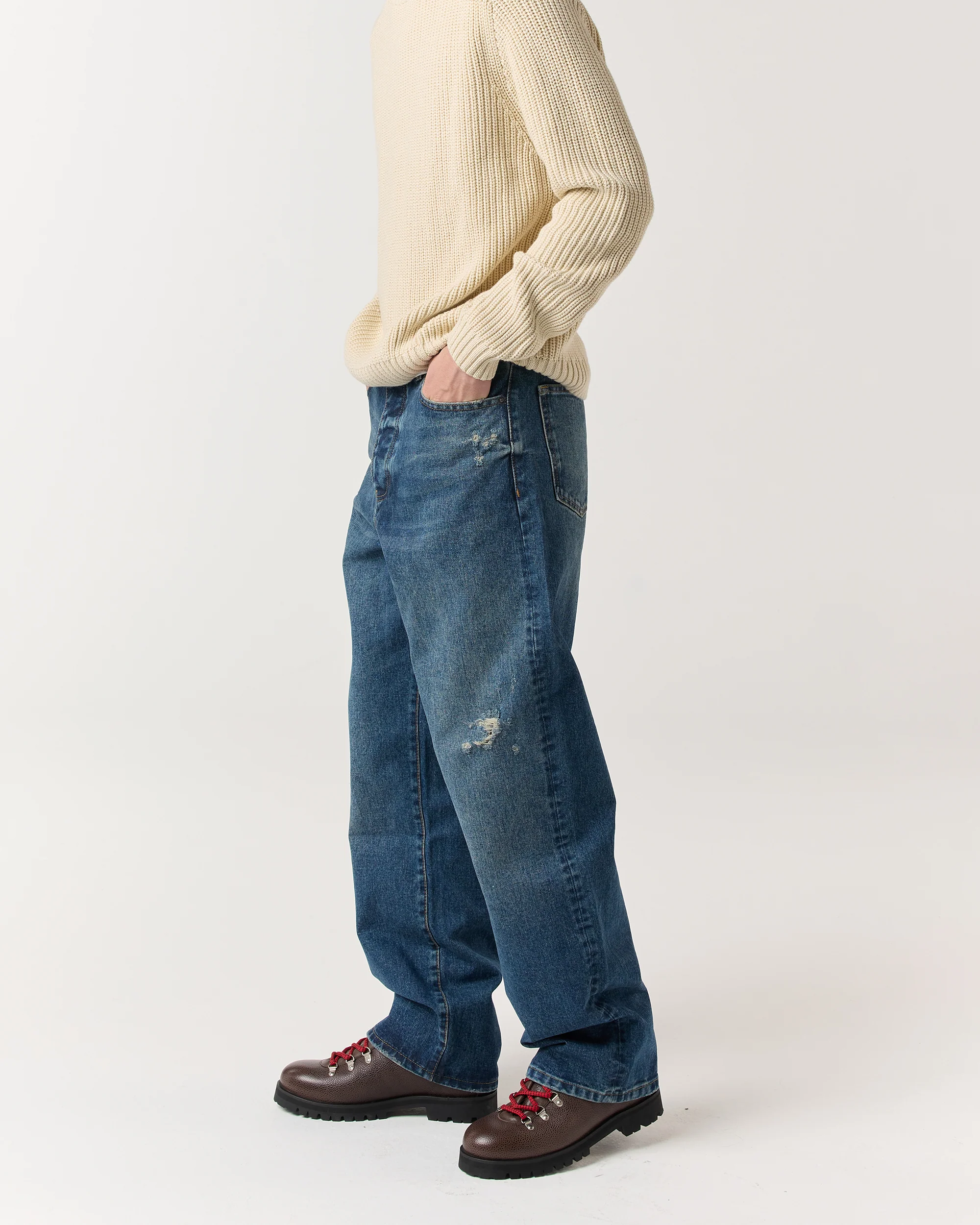 Classic Jeans - Distressed Denim - Image 6