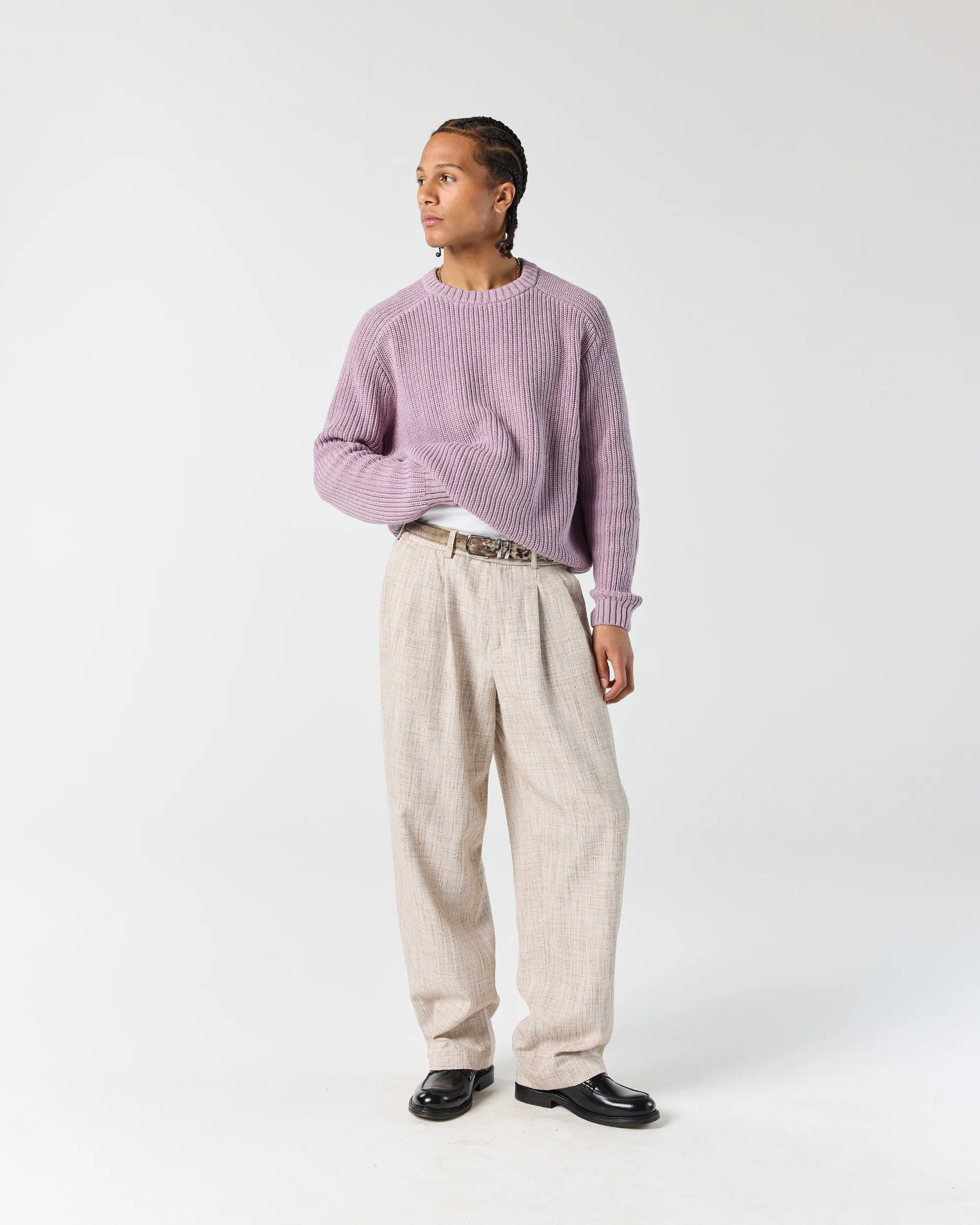 Everyday Fisherman Sweater - Lilac - Image 3