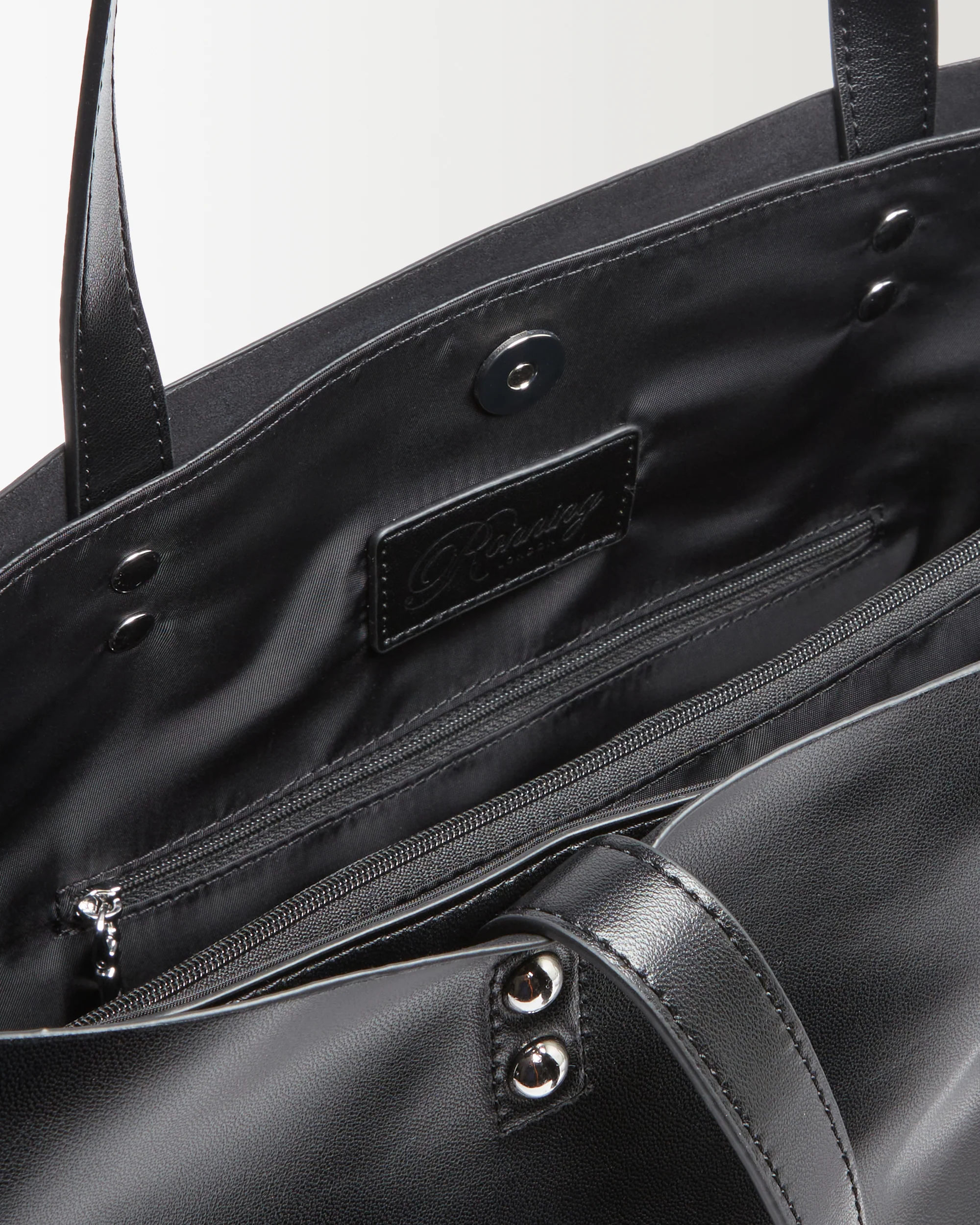 Everyday Leather Bag - Black - Image 6