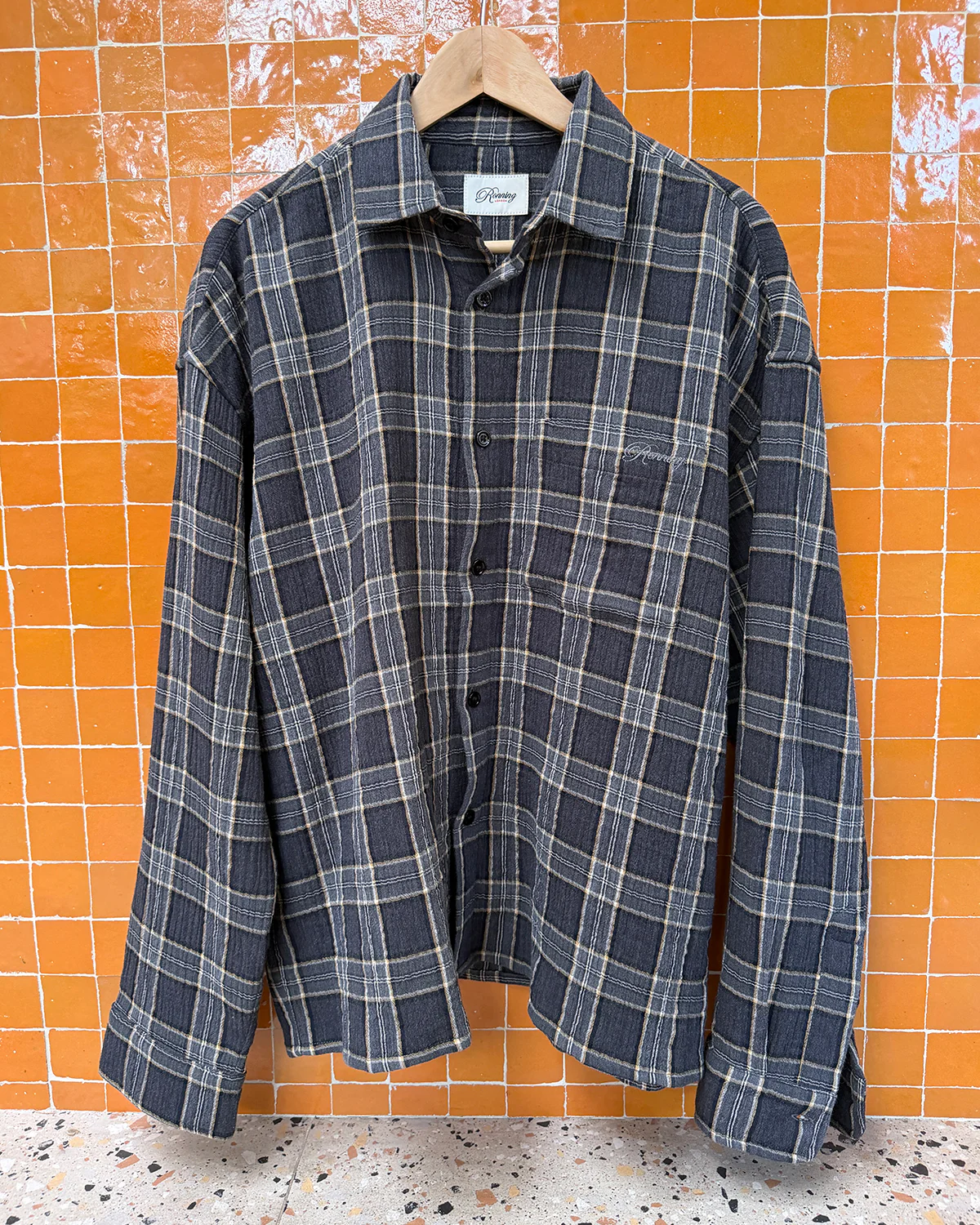 Everyday Shirt - Slate Grey Check - Image 5
