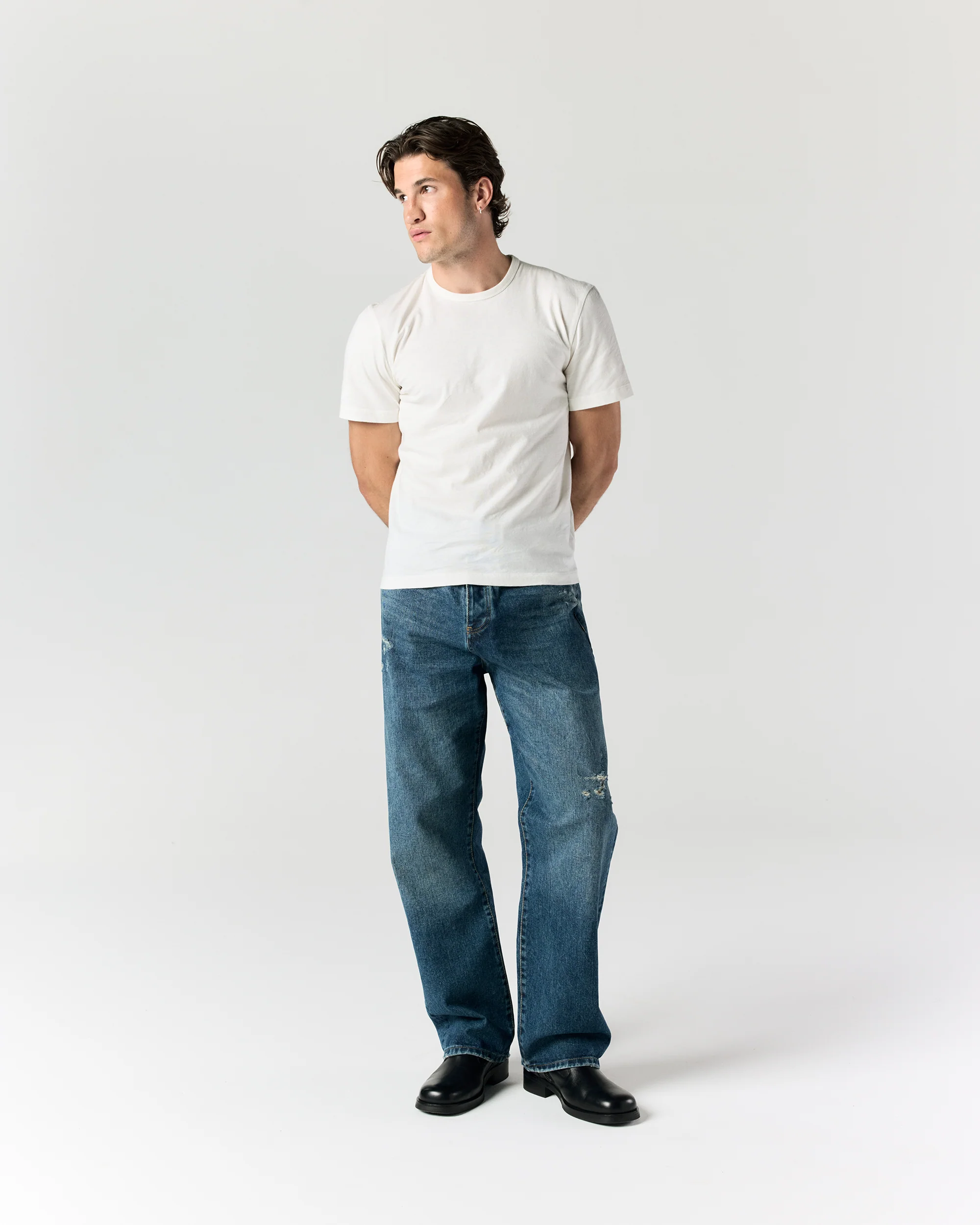 Everyday Slub Tee - Oat White - Image 3