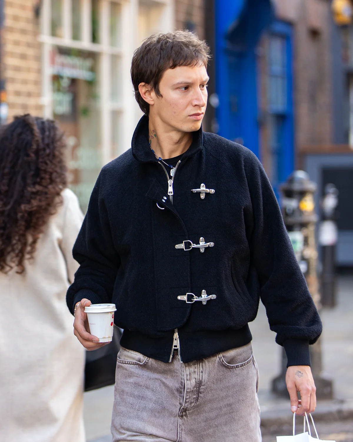 Fireman Clasp Jacket - Black - Image 4