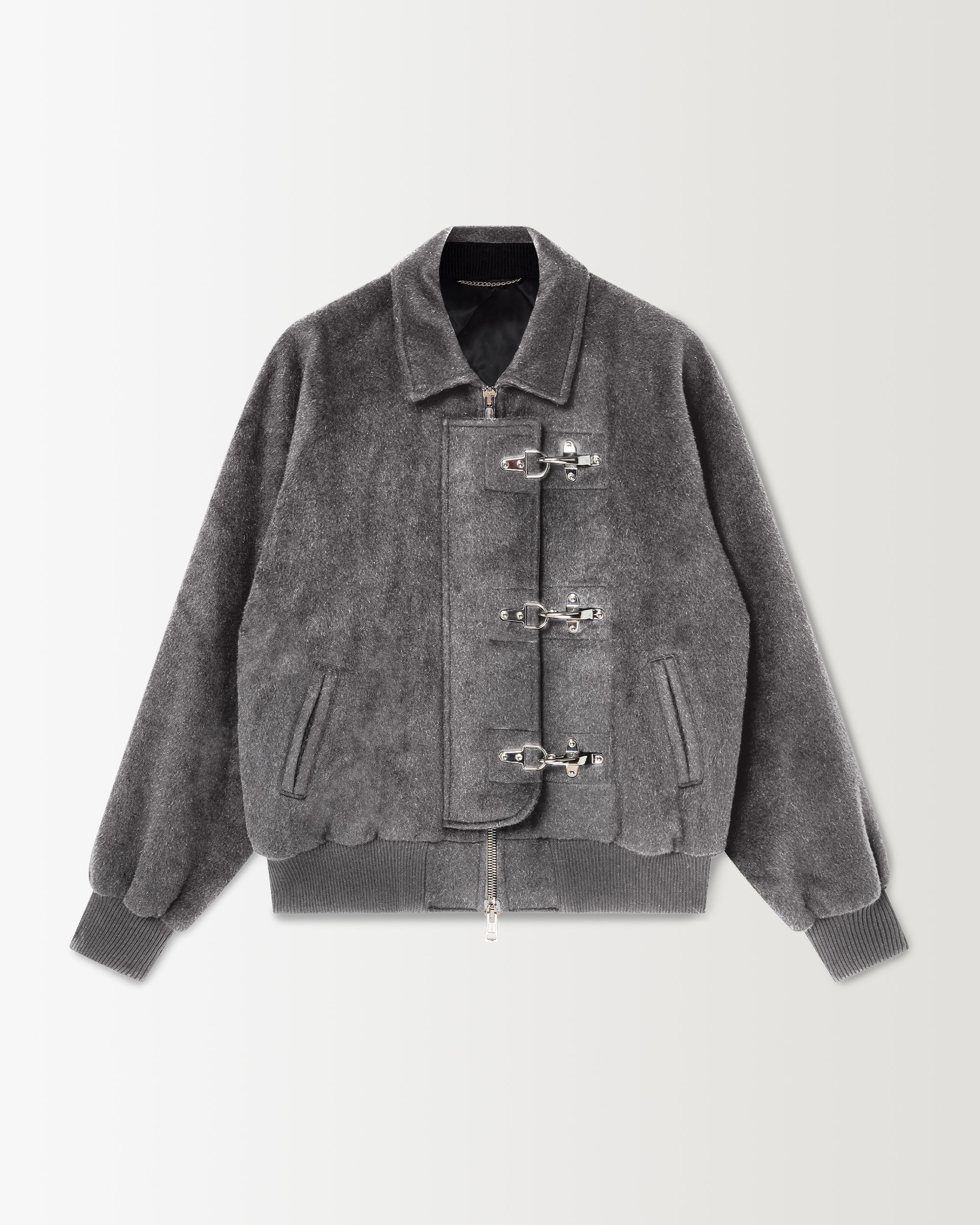 Fireman Clasp Jacket - Grey - Image 2