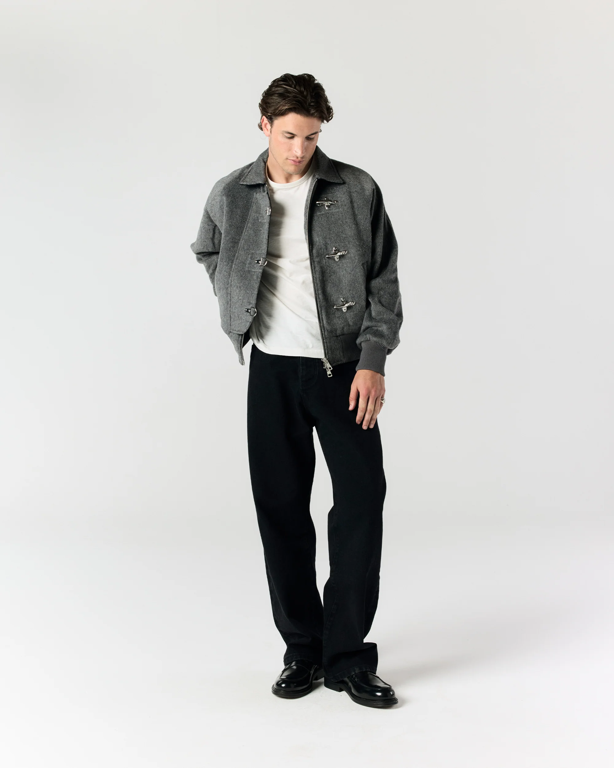 Fireman Clasp Jacket - Grey - Image 3