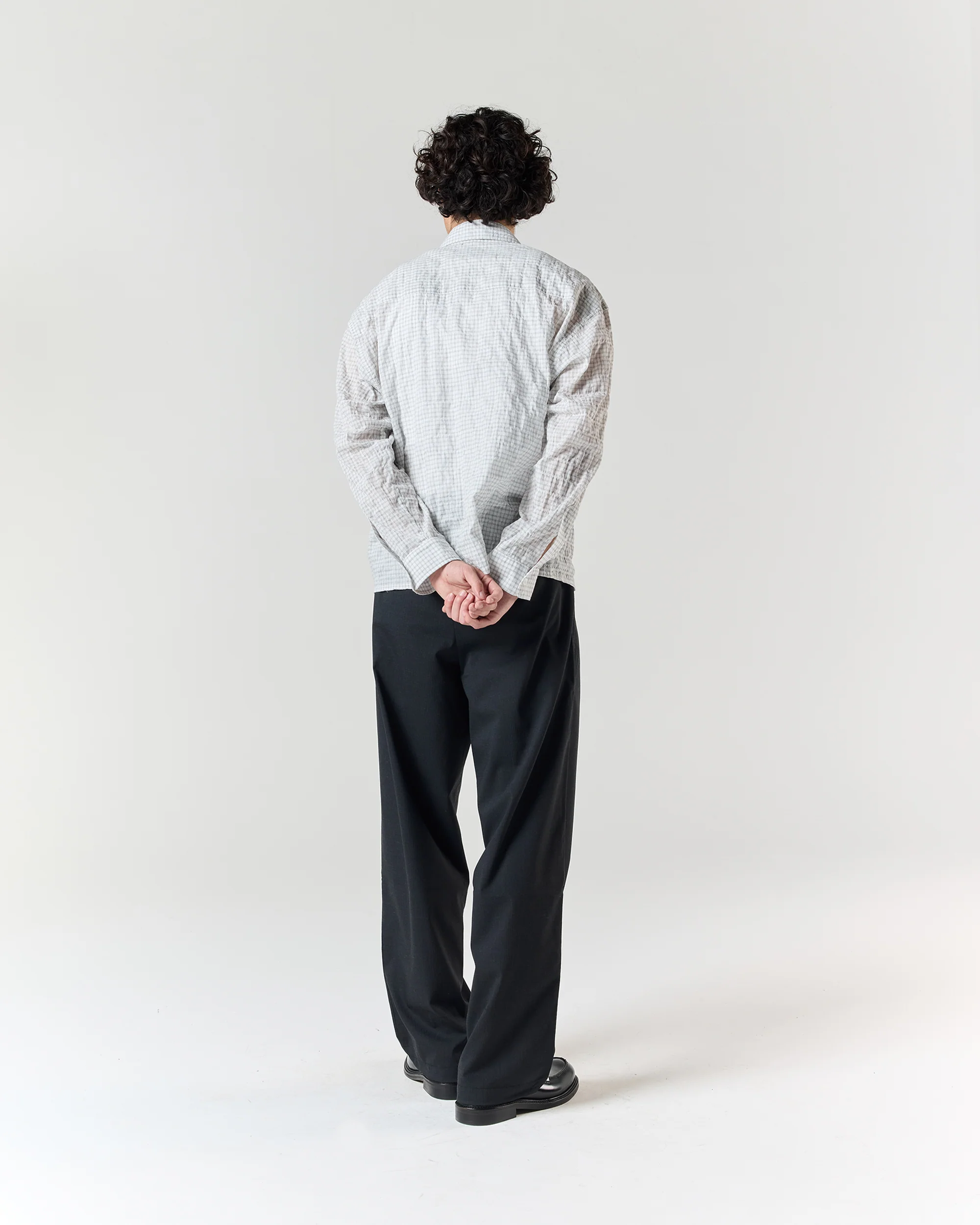 Japanese Shirt - White Grid - Image 4