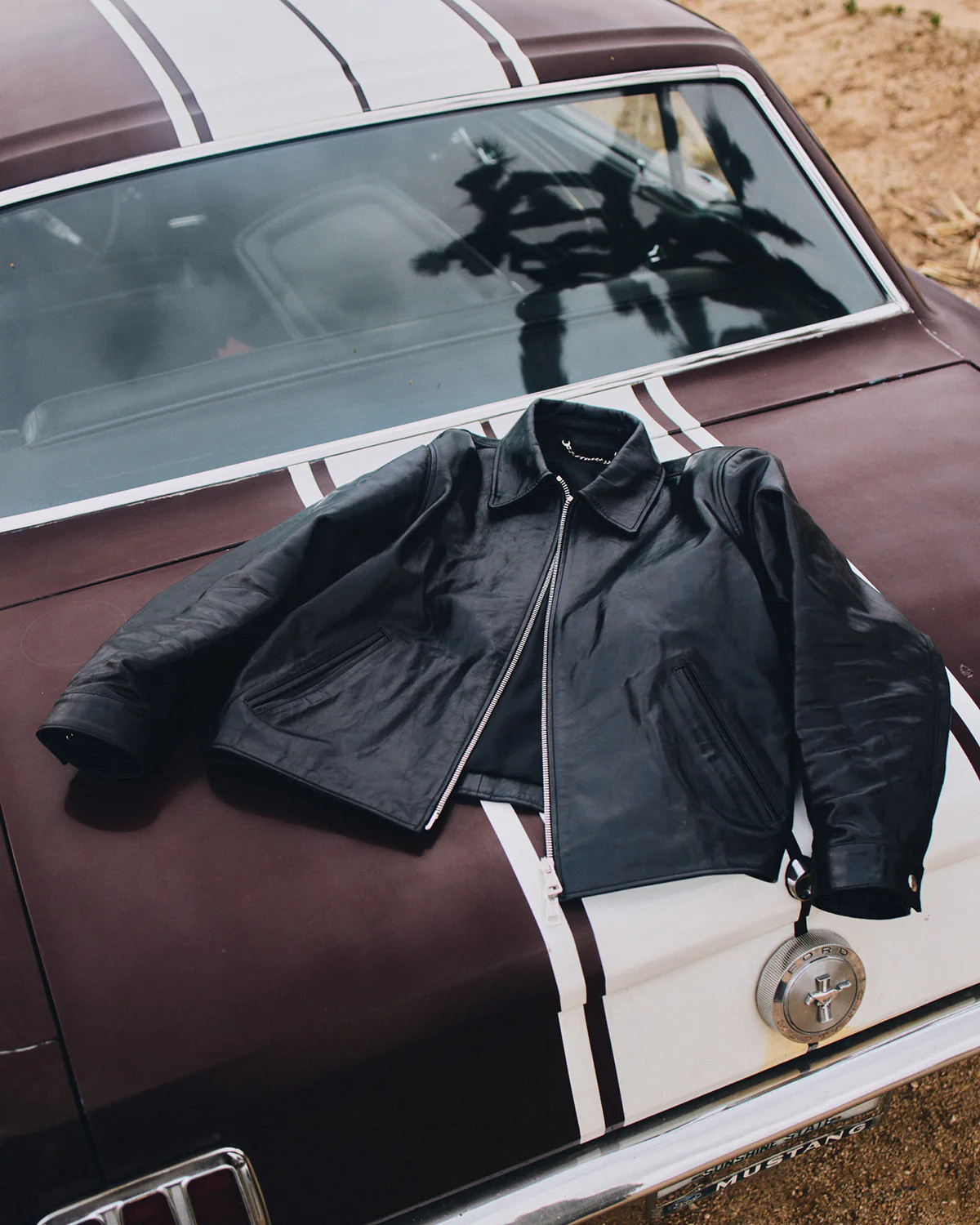 Leather Jacket - Jet Black - Image 5