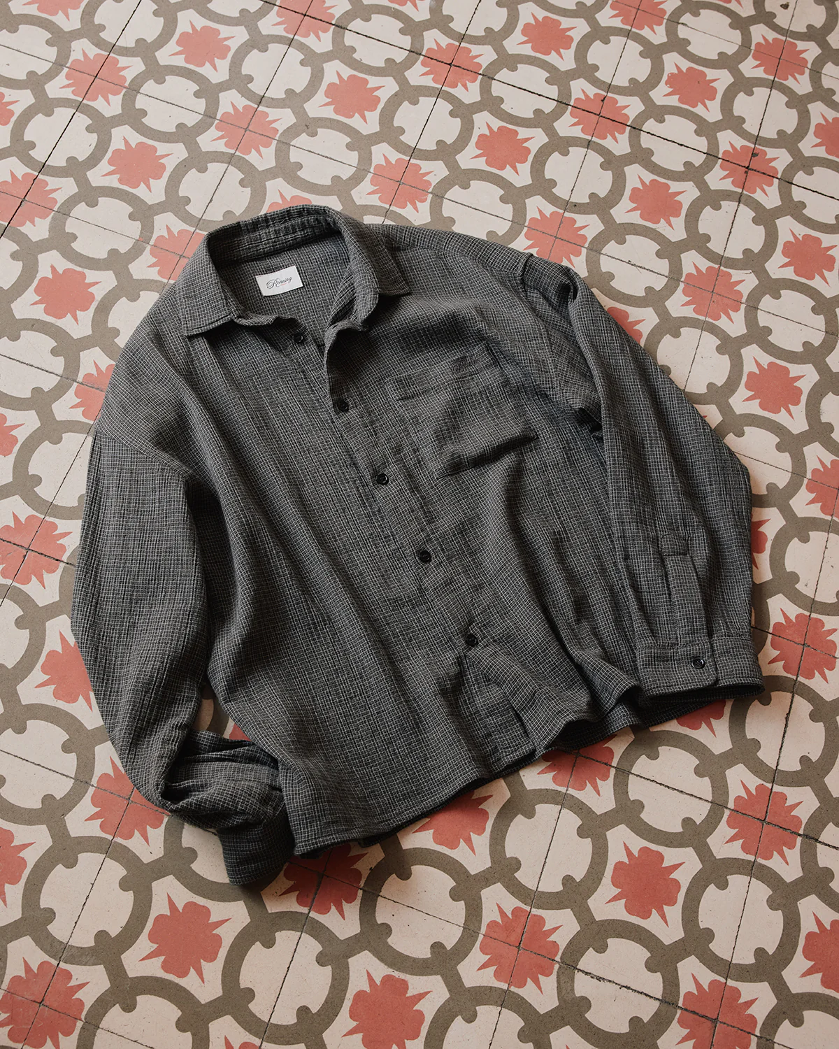 Everyday Shirt - Black Mini Check - Image 5