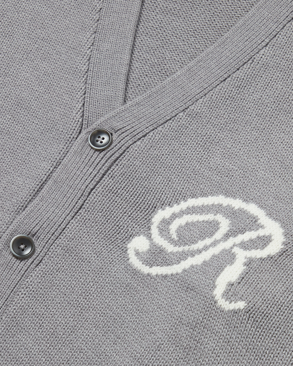 Merino R Cardigan - Grey - Image 4