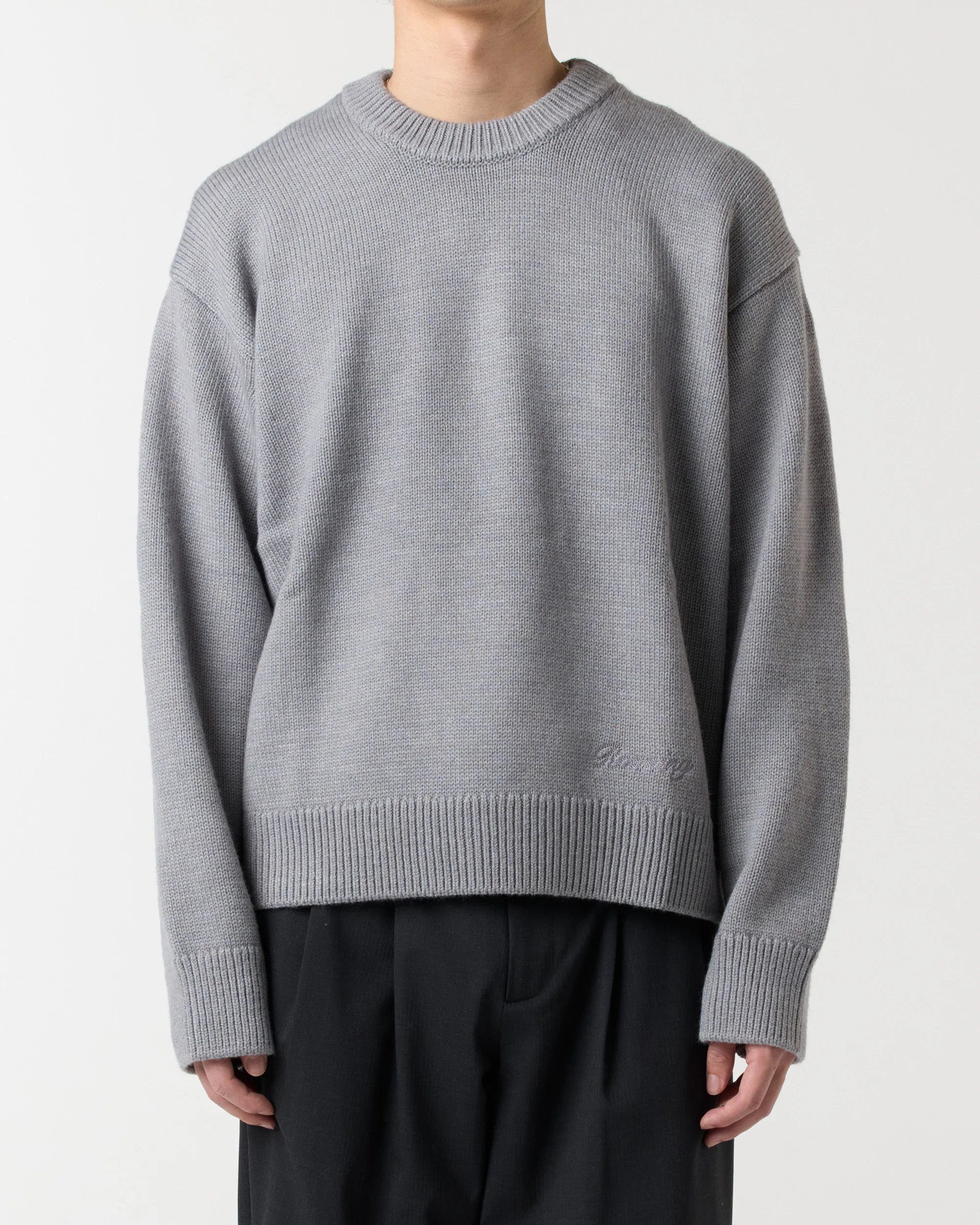 Merino R Knit - Grey - Image 3