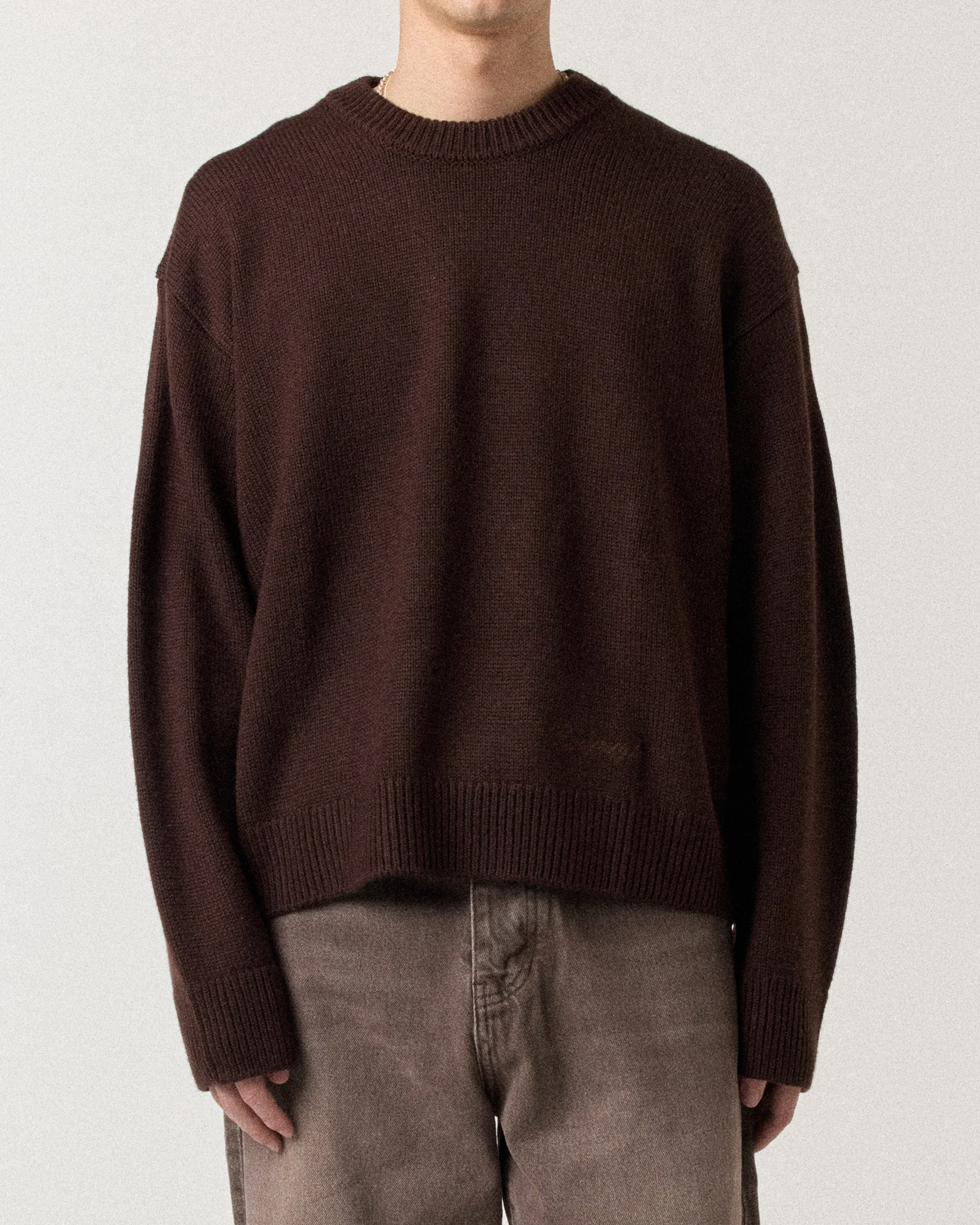 Merino R Knit - Mocha Brown - Image 3