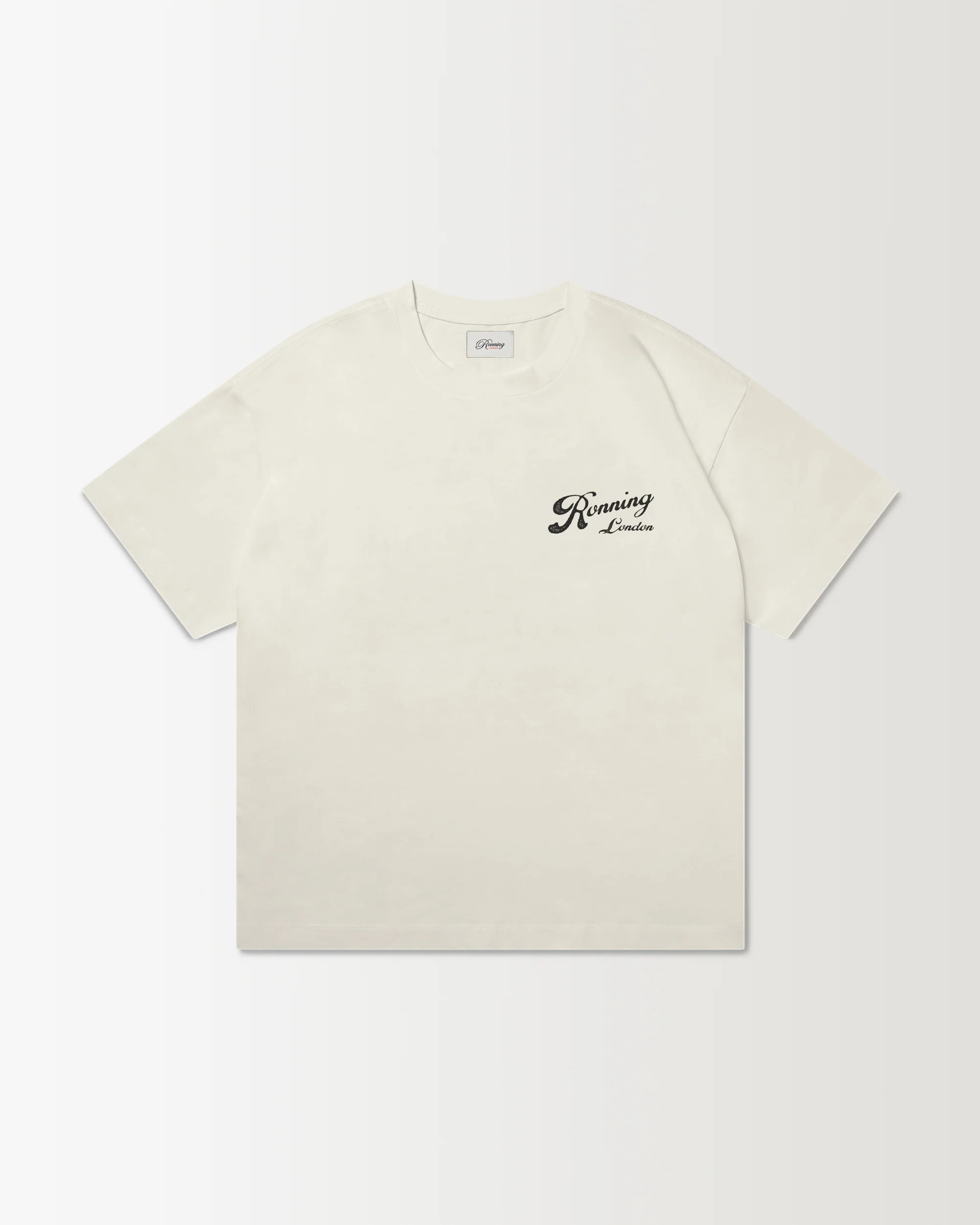 Records Tee - Oat White - Image 4