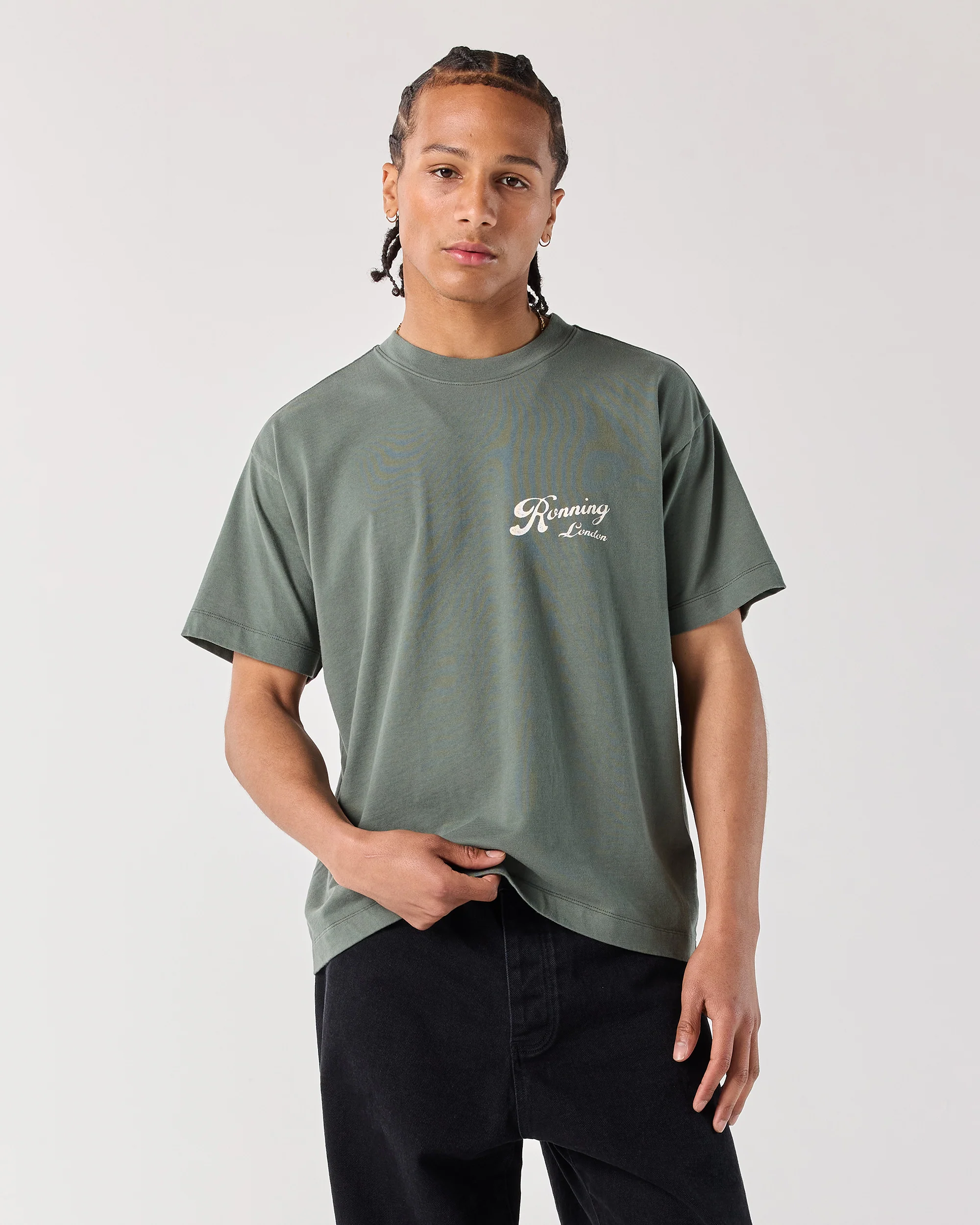 Records Tee - Sage Green - Image 3
