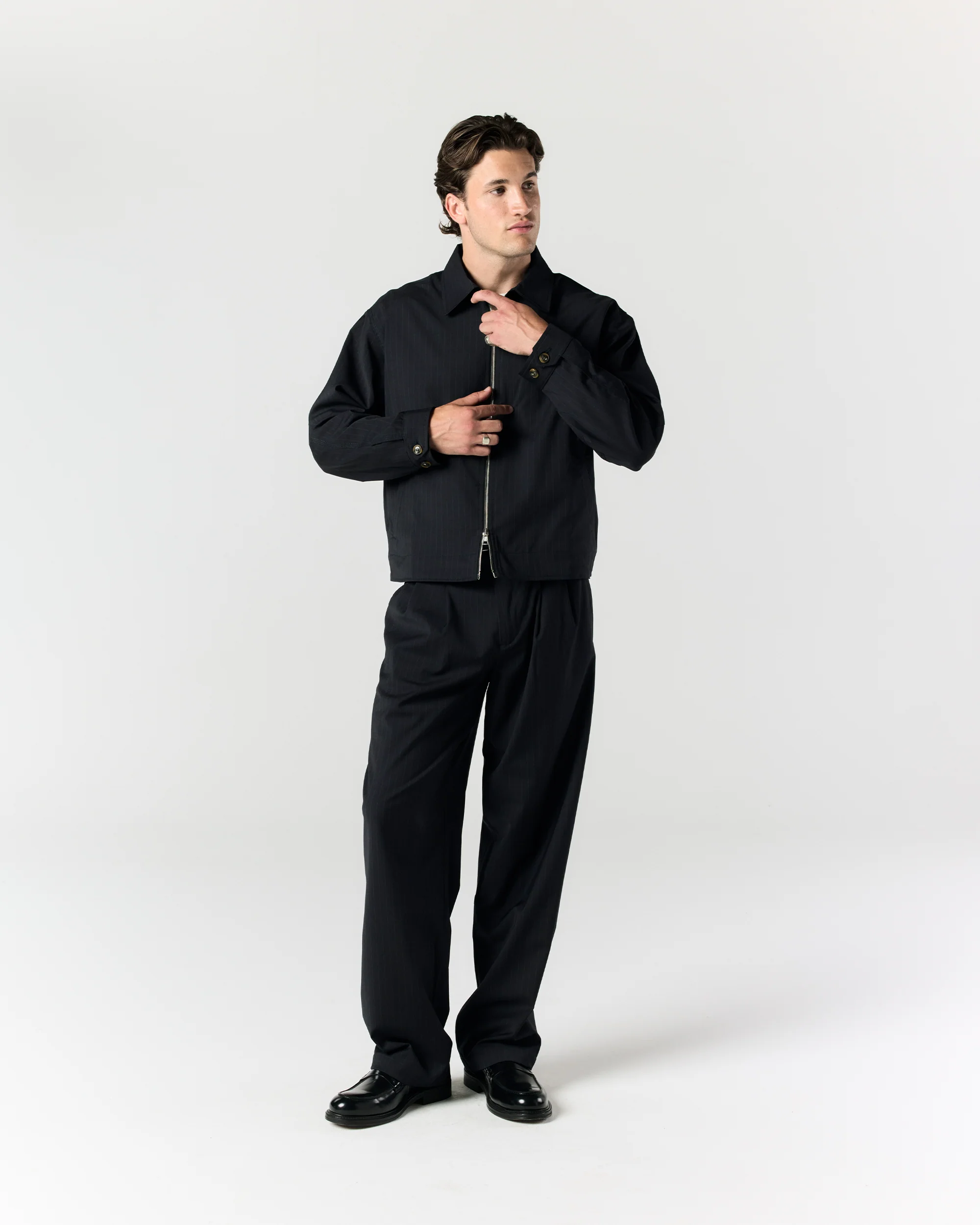 Service Jacket - Navy Pinstripe - Image 3
