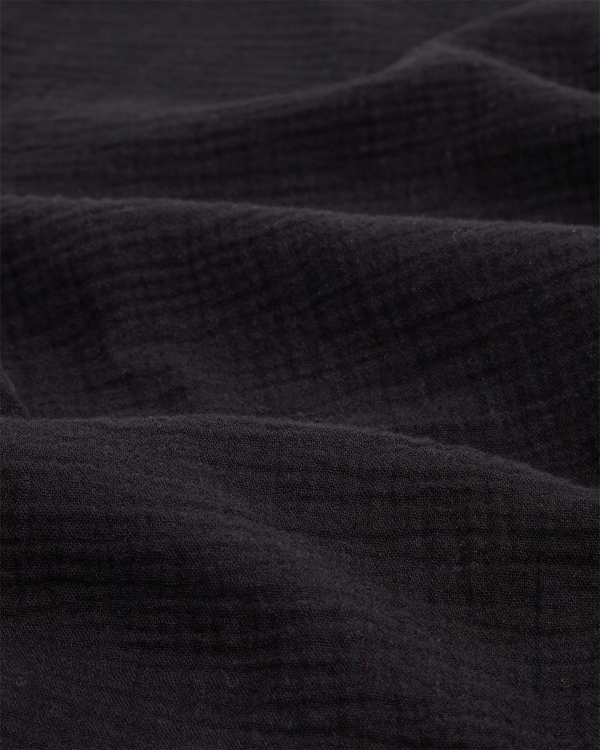 Short Sleeve Crinkle Shirt - Black - Image 4