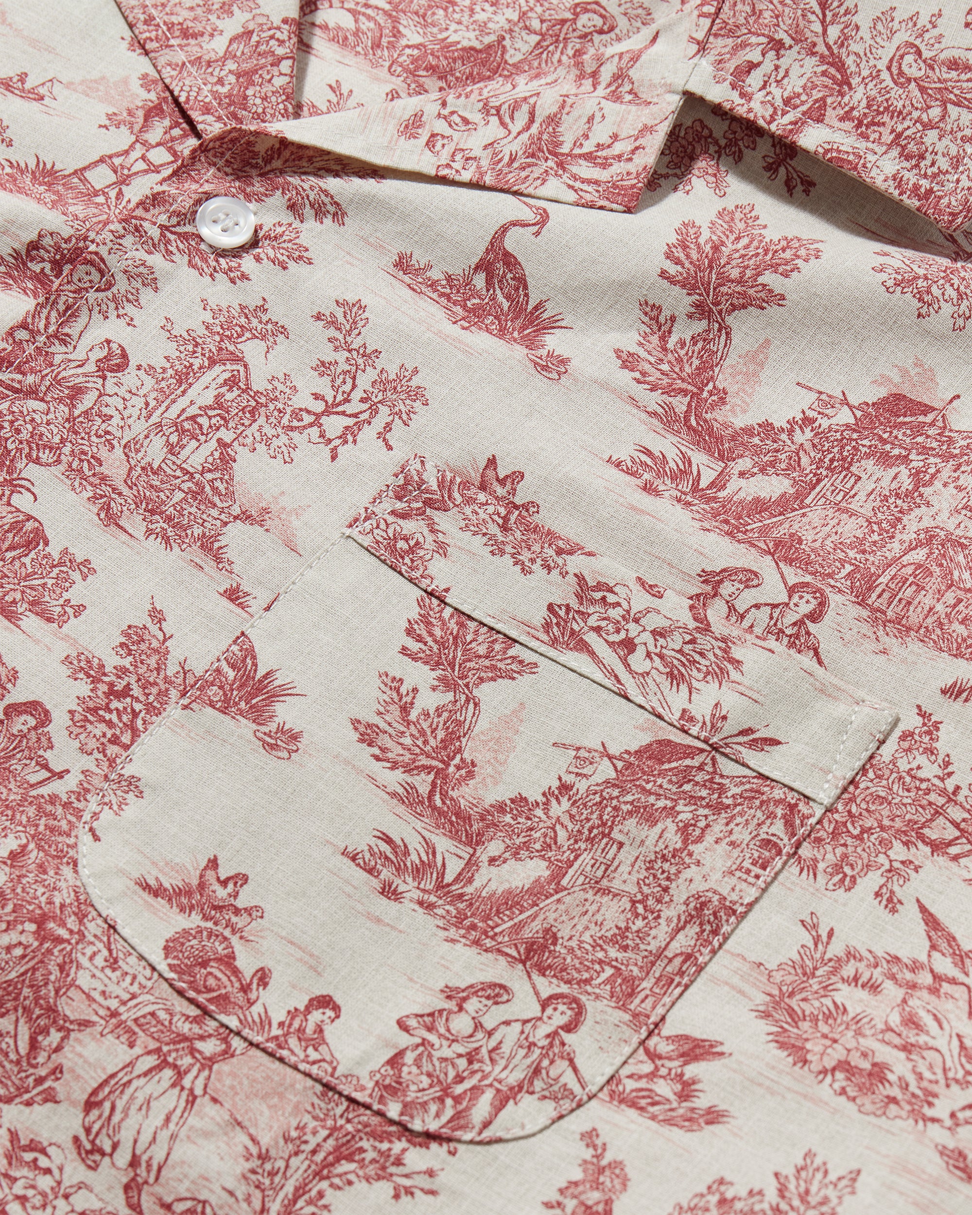 Toile Shirt - Red - Image 4