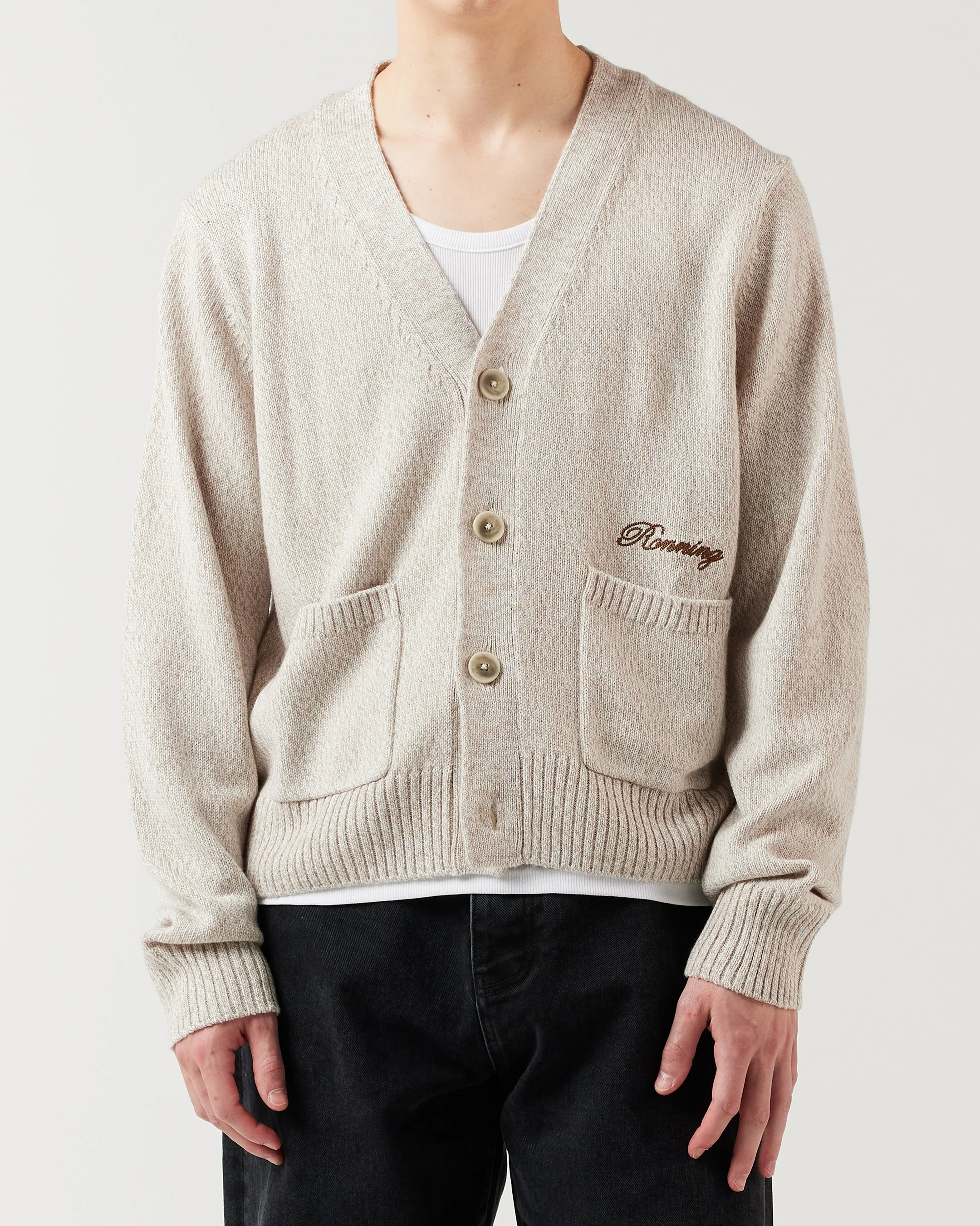 Twist Cardigan - Oatmeal - Image 3