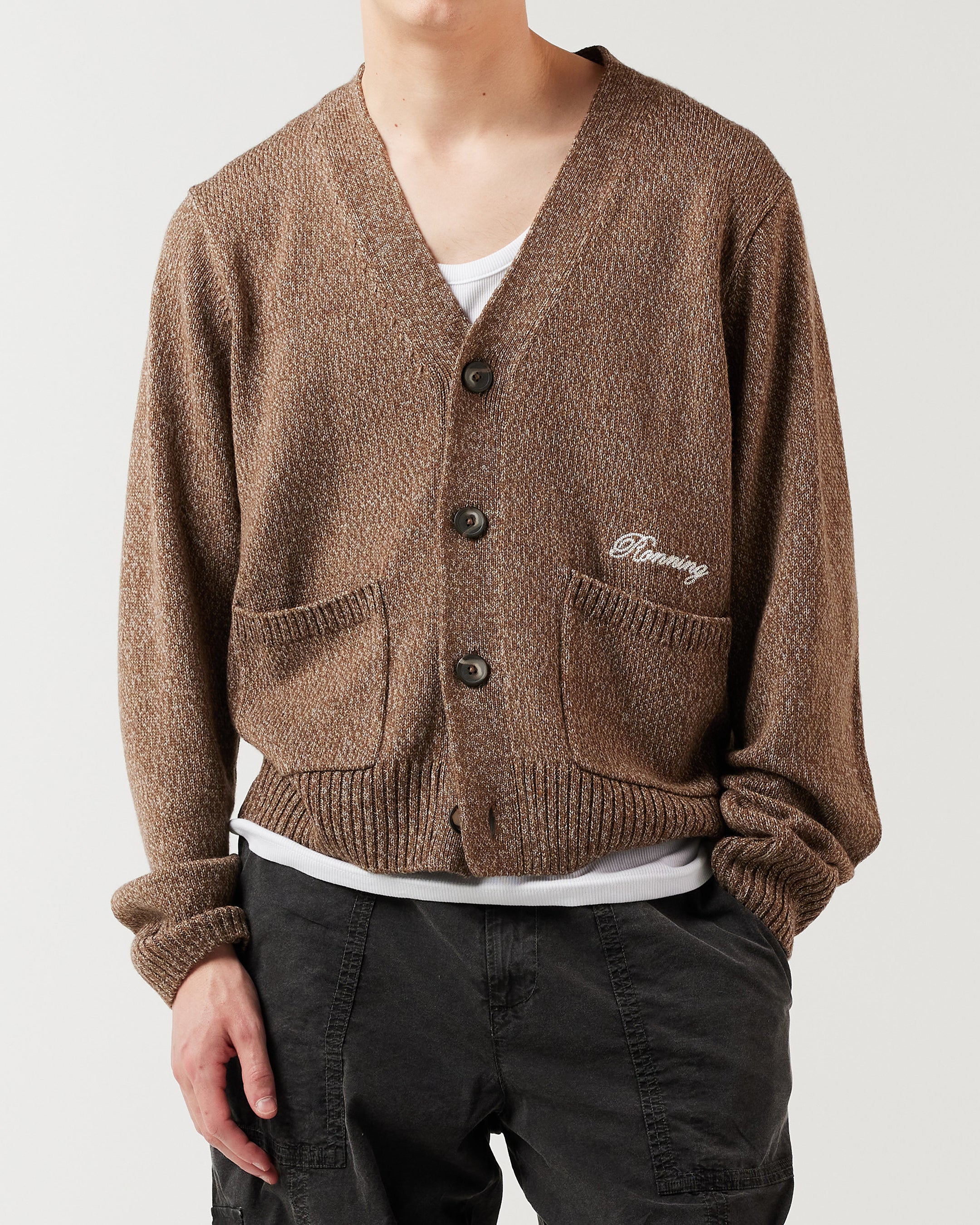 Twist Cardigan - Walnut - Image 3