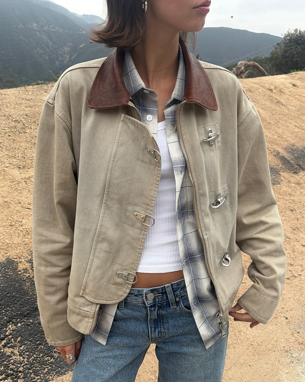 Utility Fireman Jacket - Washed Sand - Image 5