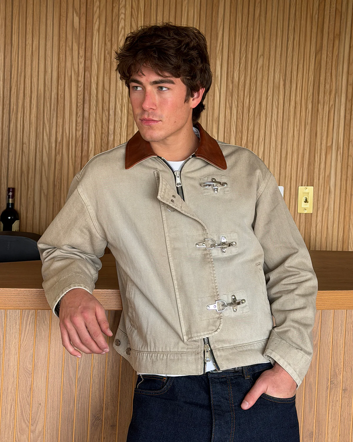 Utility Fireman Jacket - Washed Sand - Image 6