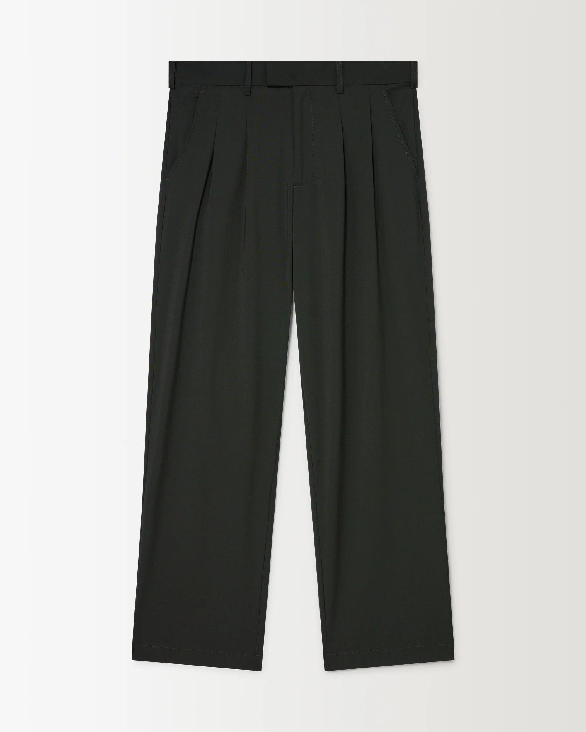 Pleated Pant - Moss Green - Image 3