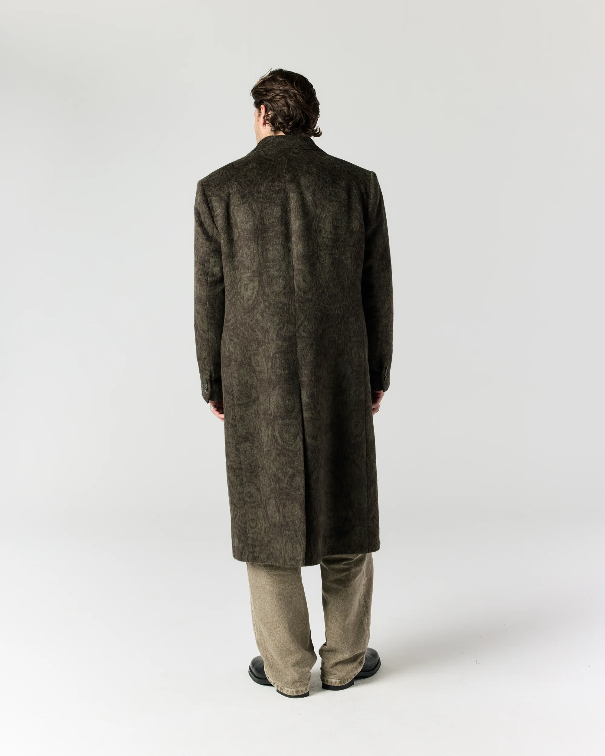 Wool Overcoat - Tortoise - Image 4