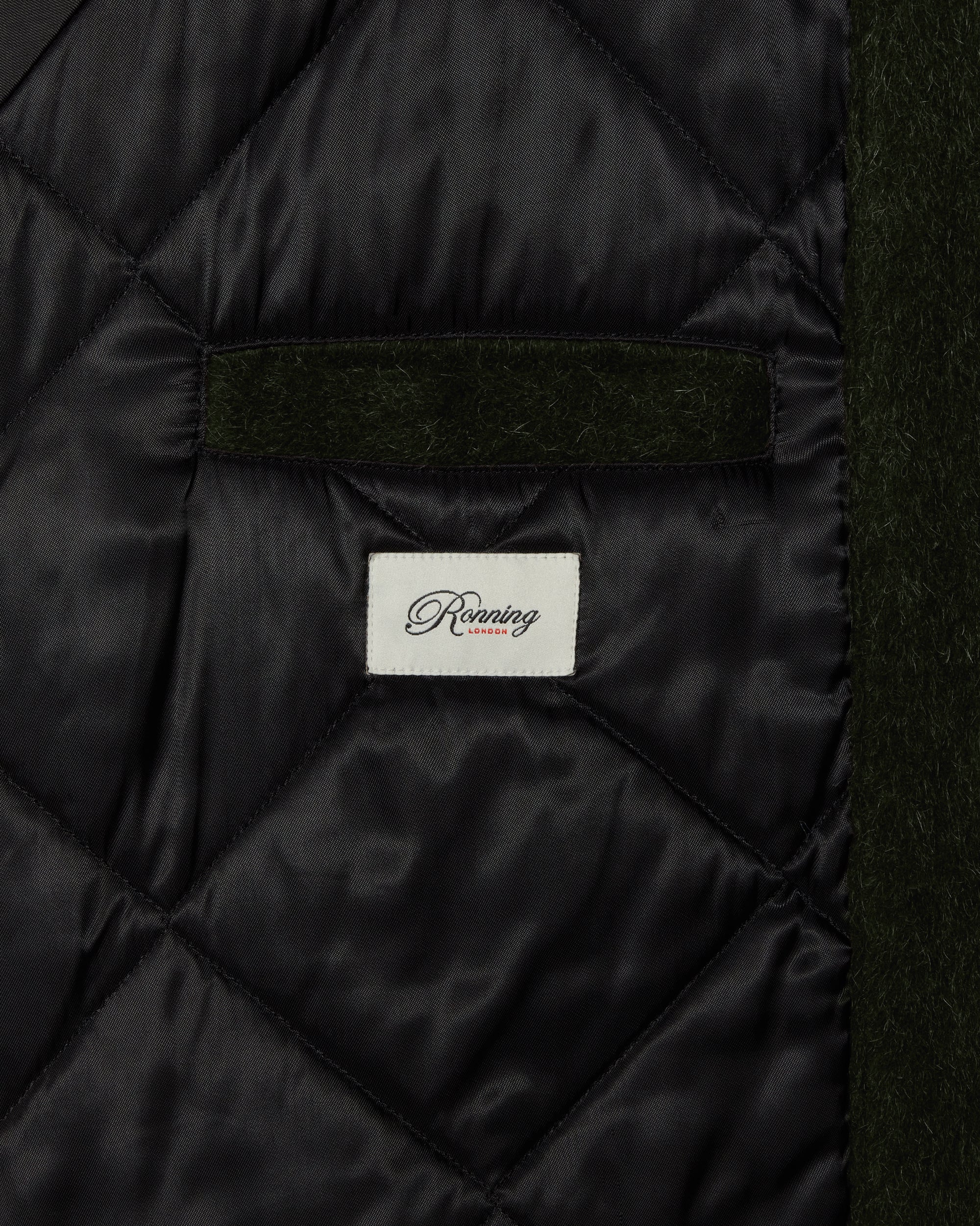 Wool Varsity Jacket - Moss Green - Image 4