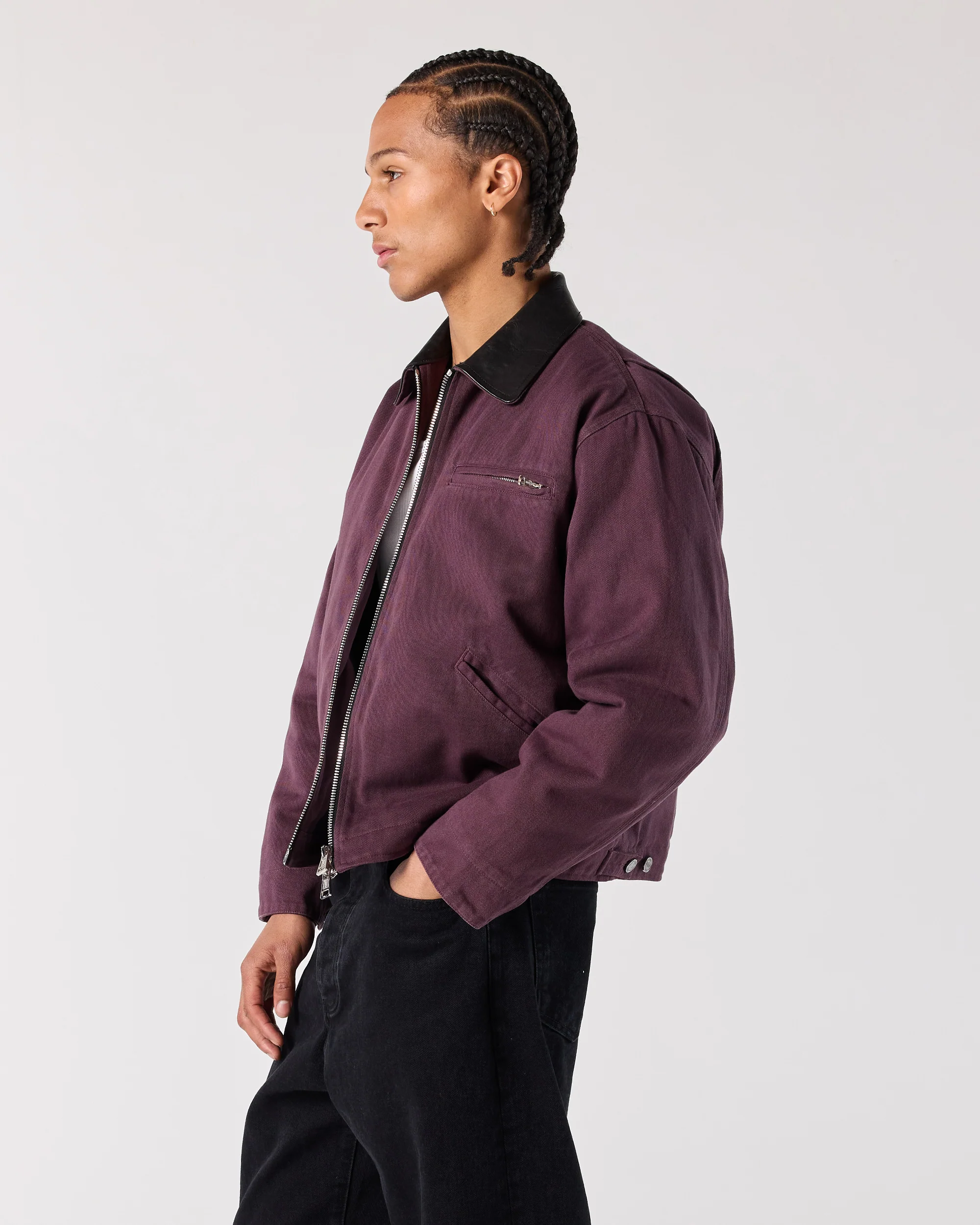Work Jacket - Wine - Image 5