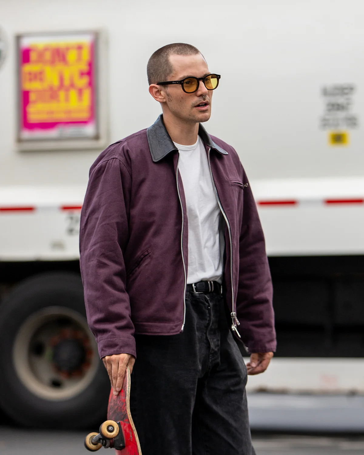 Work Jacket - Wine - Image 7